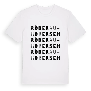 Röderau-Bobersen ordlek t-shirt – ekologisk bomull t-shirt från Pinshirt