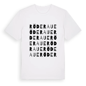 Röderaue ordlek t-shirt – ekologisk bomull t-shirt från Pinshirt