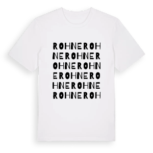 Rohne ordlek t-shirt – ekologisk bomull t-shirt från Pinshirt