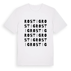 Rostig ordlek t-shirt – ekologisk bomull t-shirt från Pinshirt