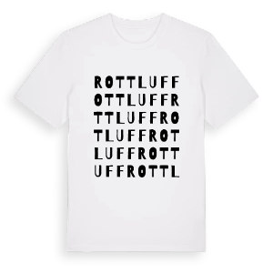 Rottluff ordlek t-shirt – ekologisk bomull t-shirt från Pinshirt