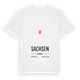 Sachsen karta t-shirt