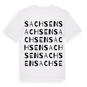 Sachsen ordlek t-shirt – ekologisk bomull t-shirt från Pinshirt