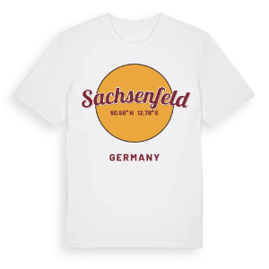 Sachsenfeld cirkel t-shirt – ekologisk bomull t-shirt från Pinshirt