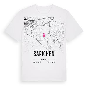Särichen karta t-shirt – ekologisk bomull t-shirt från Pinshirt
