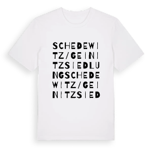 Schedewitz/Geinitzsiedlung ordlek t-shirt – ekologisk bomull t-shirt från Pinshirt