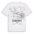 Schkeuditz karta t-shirt