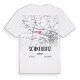 Schkeuditz karta t-shirt