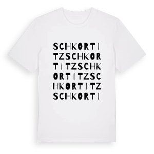 Schkortitz ordlek t-shirt – ekologisk bomull t-shirt från Pinshirt