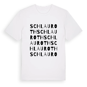 Schlauroth ordlek t-shirt – ekologisk bomull t-shirt från Pinshirt
