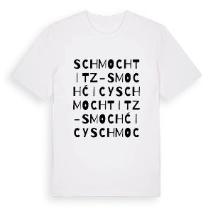 Schmochtitz - Smochćicy ordlek t-shirt – ekologisk bomull t-shirt från Pinshirt