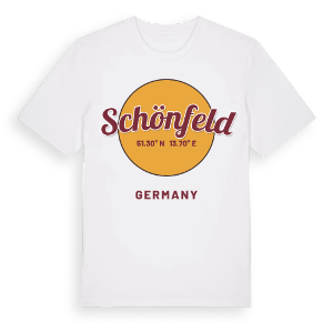 Schönfeld cirkel t-shirt – ekologisk bomull t-shirt från Pinshirt
