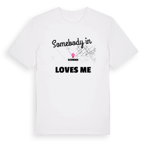 Någon i Schwan älskar mig t-shirt – ekologisk bomull t-shirt från Pinshirt