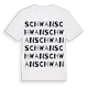 Schwan ordlek t-shirt