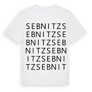 Sebnitz ordlek t-shirt – ekologisk bomull t-shirt från Pinshirt