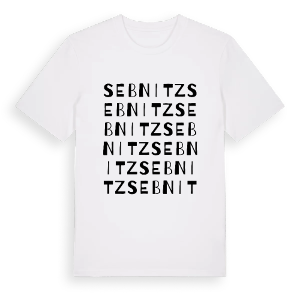 Sebnitz ordlek t-shirt – ekologisk bomull t-shirt från Pinshirt
