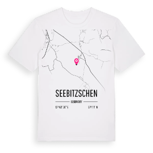 Seebitzschen karta t-shirt – ekologisk bomull t-shirt från Pinshirt