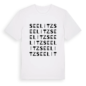 Seelitz ordlek t-shirt – ekologisk bomull t-shirt från Pinshirt