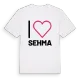 Jag älskar Sehma t-shirt stort tryck