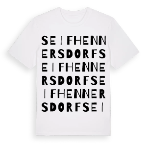 Seifhennersdorf ordlek t-shirt – ekologisk bomull t-shirt från Pinshirt