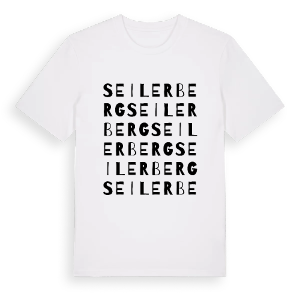 Seilerberg ordlek t-shirt – ekologisk bomull t-shirt från Pinshirt