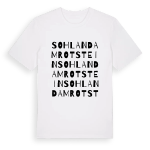 Sohland am Rotstein ordlek t-shirt – ekologisk bomull t-shirt från Pinshirt