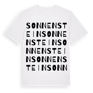 Sonnenstein ordlek t-shirt – ekologisk bomull t-shirt från Pinshirt