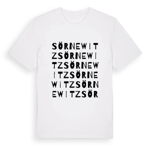 Sörnewitz ordlek t-shirt – ekologisk bomull t-shirt från Pinshirt