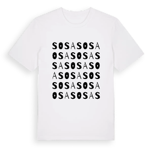 Sosa ordlek t-shirt – ekologisk bomull t-shirt från Pinshirt