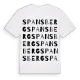 Spansberg ordlek t-shirt