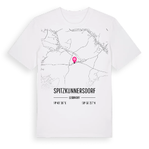 Spitzkunnersdorf karta t-shirt – ekologisk bomull t-shirt från Pinshirt