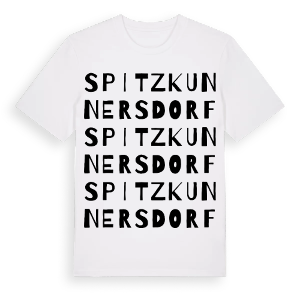 Spitzkunnersdorf ordlek t-shirt – ekologisk bomull t-shirt från Pinshirt