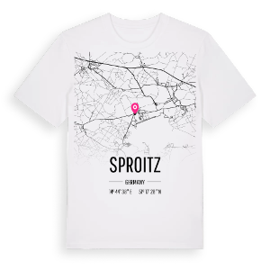 Sproitz karta t-shirt – ekologisk bomull t-shirt från Pinshirt