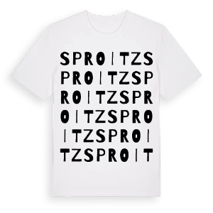 Sproitz ordlek t-shirt – ekologisk bomull t-shirt från Pinshirt