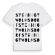 Steinigtwolmsdorf ordlek t-shirt