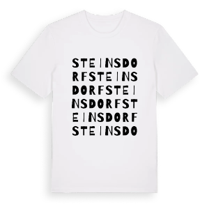Steinsdorf ordlek t-shirt – ekologisk bomull t-shirt från Pinshirt