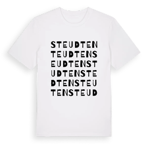 Steudten ordlek t-shirt – ekologisk bomull t-shirt från Pinshirt