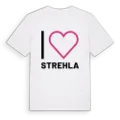 Jag älskar Strehla t-shirt stort tryck
