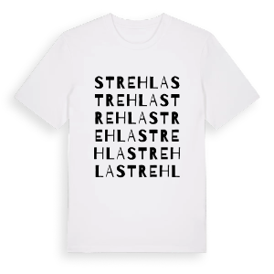Strehla ordlek t-shirt – ekologisk bomull t-shirt från Pinshirt