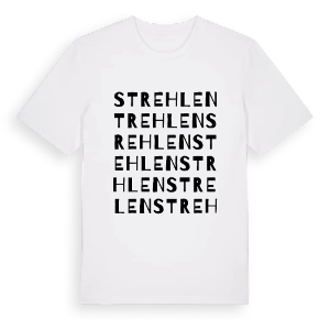 Strehlen ordlek t-shirt – ekologisk bomull t-shirt från Pinshirt