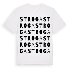 Stroga ordlek t-shirt – ekologisk bomull t-shirt från Pinshirt
