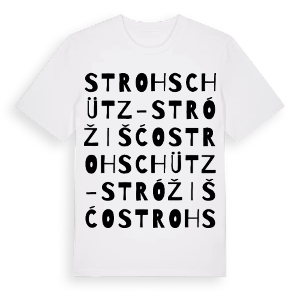 Strohschütz - Stróžišćo ordlek t-shirt – ekologisk bomull t-shirt från Pinshirt