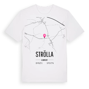 Strölla karta t-shirt – ekologisk bomull t-shirt från Pinshirt