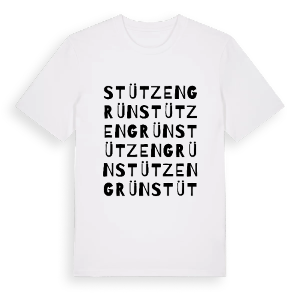Stützengrün ordlek t-shirt – ekologisk bomull t-shirt från Pinshirt