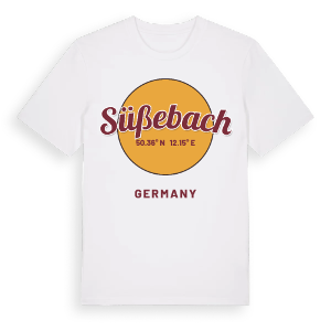 Süßebach cirkel t-shirt – ekologisk bomull t-shirt från Pinshirt