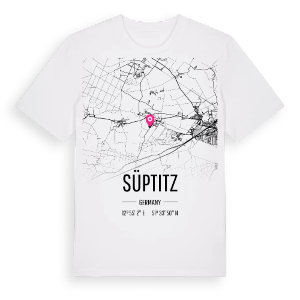Süptitz karta t-shirt – ekologisk bomull t-shirt från Pinshirt