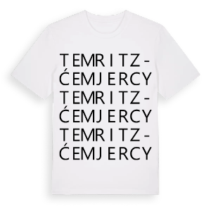 Temritz - Ćemjercy ordlek t-shirt – ekologisk bomull t-shirt från Pinshirt
