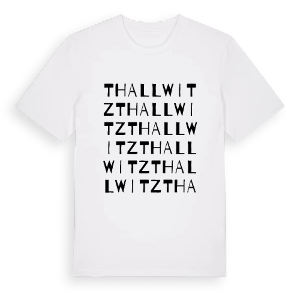 Thallwitz ordlek t-shirt – ekologisk bomull t-shirt från Pinshirt