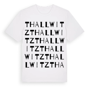Thallwitz ordlek t-shirt – ekologisk bomull t-shirt från Pinshirt