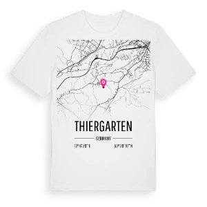 Thiergarten karta t-shirt – ekologisk bomull t-shirt från Pinshirt